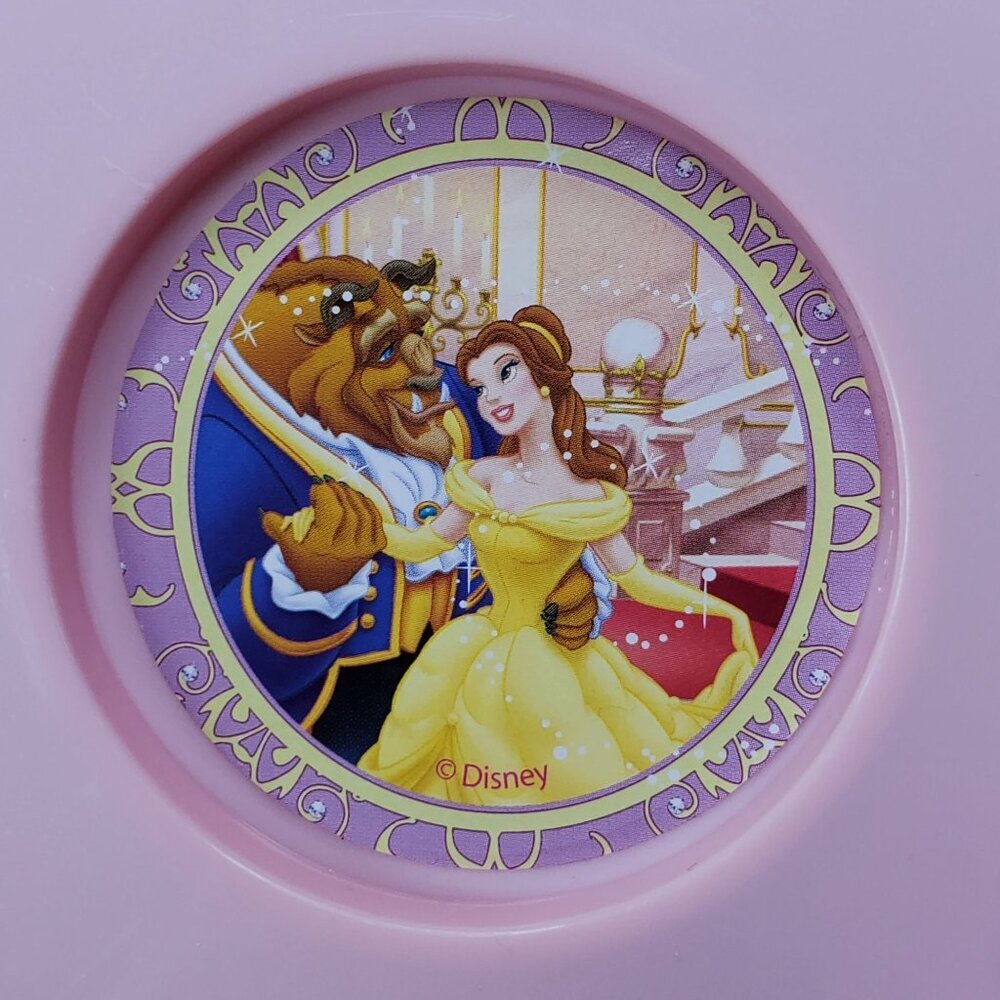 Disney Princess Belle & Beast Childs Play Tea Set Cups Saucers Teapot Spoons - Picture 12 of 12